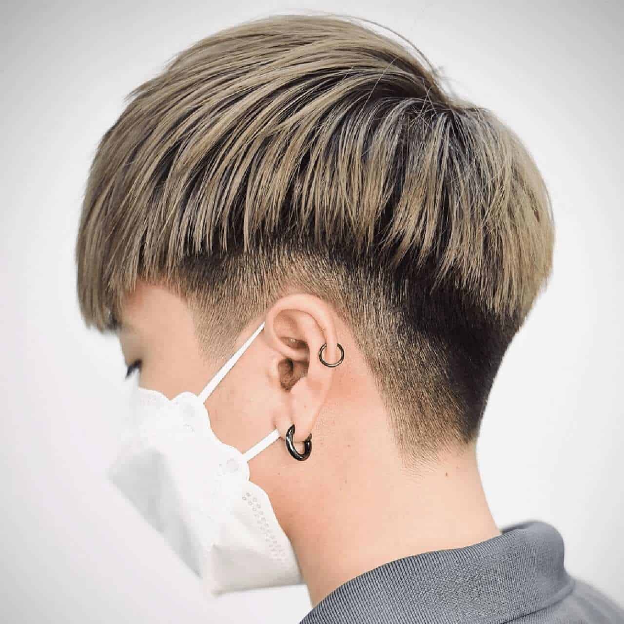 model rambut two block
